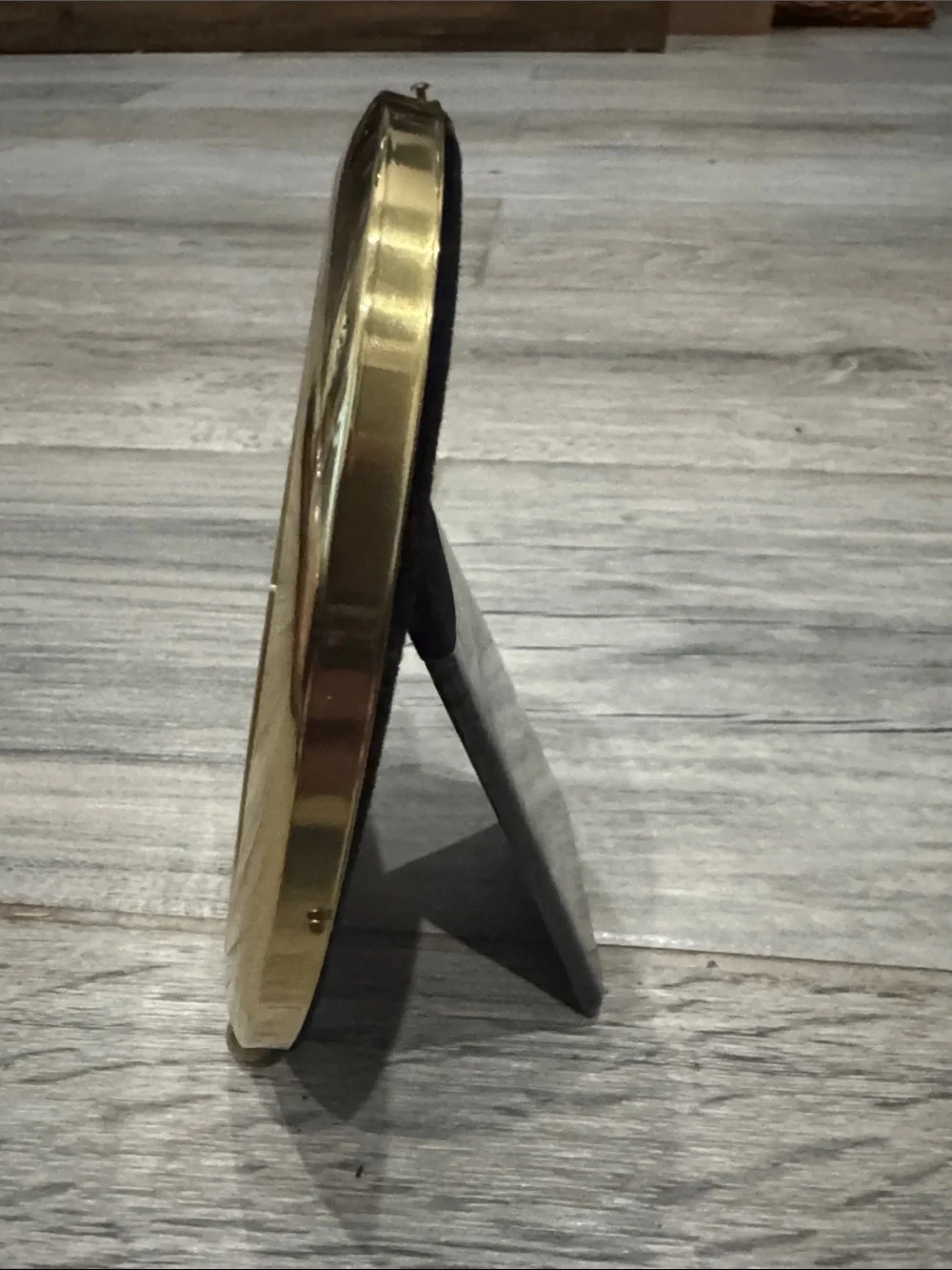 Polished Brass Oval Photo Frame - Brass